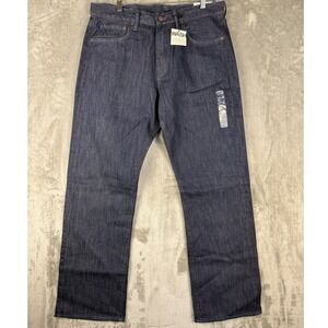 GAP 1969 Loose Straight Leg Dark Wash Denim Jeans Men Sz 33x32